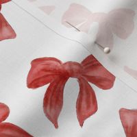 Watercolors Red Bows pattern 1