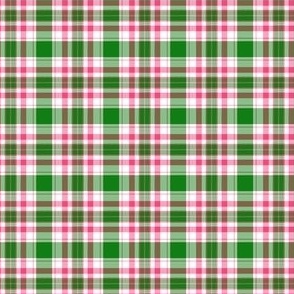 FS Forest Green, Dark Pink and White Plaid