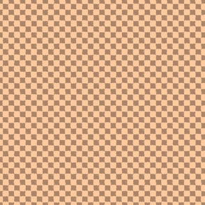 C010 - Small scale gender neutral warm cream and soft taupe beige organic irregular textured checkers in bold retro colors for funky unisex kids and adult apparel, table runners, napkins, kitchen decor, table cloth, quilting, duvet covers and bed sheets