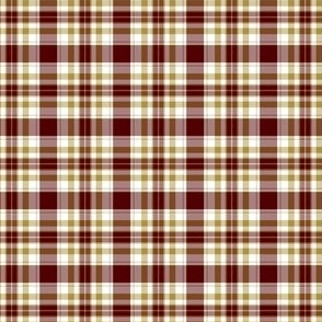 FS Maroon, Vegas Gold and White Plaid