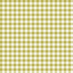 Simple Autumn/Fall Stripe in Olive/Green and Cream 