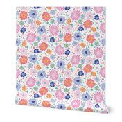 Colorful Floral Party- Large Print