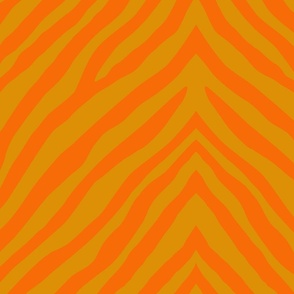 zebra zig-zag_caramel and orange