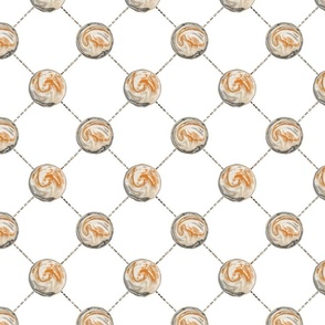 Small Marble Checkered Polka Dots