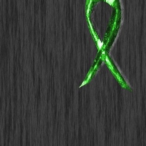 Lyme Disease Awareness Ribbon w/Battered Metal Background