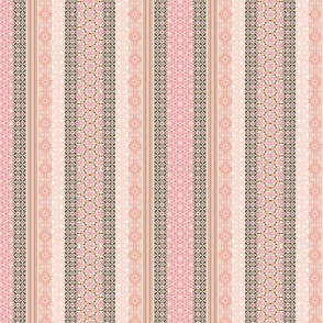 boho stripes vertical rose grey blush