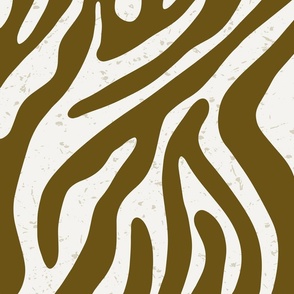 Abstract Zebra Stripes - Earthy Tones Textured Wilderness Pattern