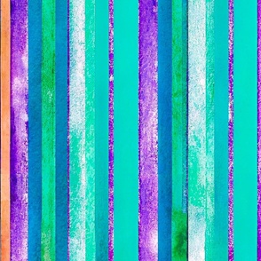 large vertical-stripes blue purple and teal
