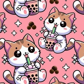 Boba Cat Pink