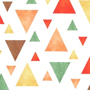 Watercolor triangles