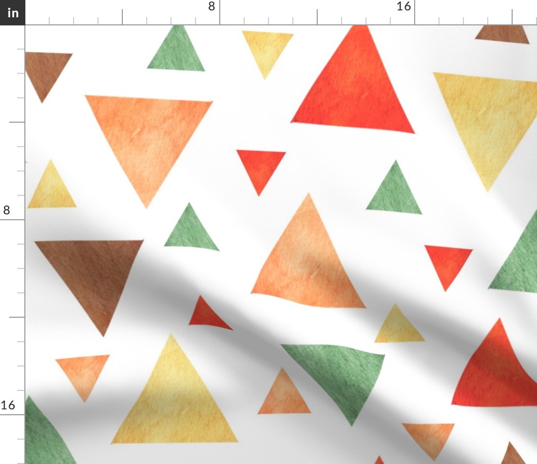 Watercolor triangles