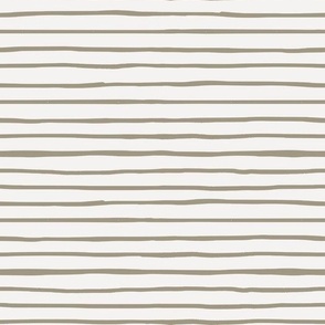 Simple Horizontal Stripes (Cream) (Large Scale)(10.5"/12")