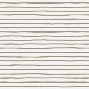 Simple Horizontal Stripes (Cream) (Small Scale)(5.25"/6")