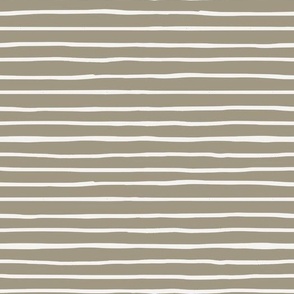 Simple Horizontal Stripes (Beige) (Large Scale)(10.5"/12")