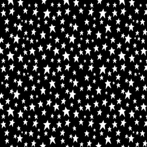 White Stars on Black