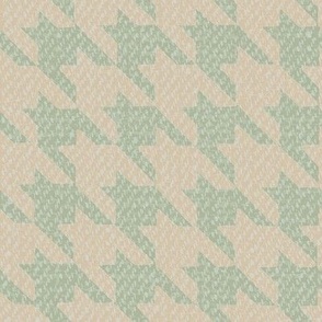 Textural Houndstooth (Large) - Shaker Beige, October Mist Sage Green and Constellation Aqua Blue  (TBS108)