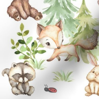 Woodland Forest Animals Baby Nursery