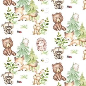 Woodland Forest Animals Baby Nursery