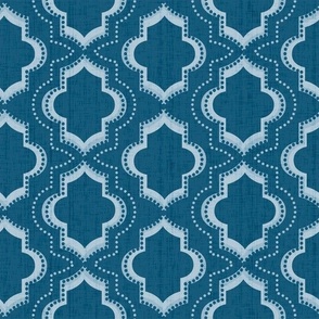 (S) lattice - navy blue - small scale