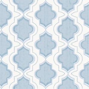 (S) lattice - pale blue and white - small scale