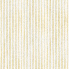 watercolor stripe - chantal  yellow - botanical yellow stripe wallpaper