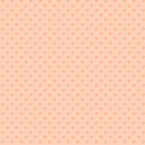 Peach Fuzz Umbrellas in Diagonal Stripes (Small-Scale)