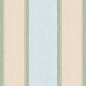 Moire Stripes (Large) - Constellation Aqua Blue, Pashmina Beige, Wind Chime and October Mist Sage Green   (TBS101)