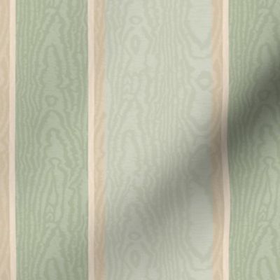 Moire Stripes (Medium) - Wind Chime, October Mist Sage Green, Pashmina and Shaker Beige   (TBS101)