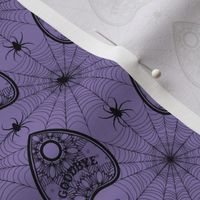 Spiderwebs All Around Spooky Black And Purple