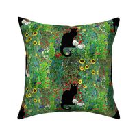 Klimt’s Garden and Black Cat