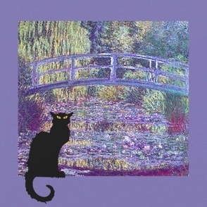 Monet Japanese Bridge, Black Cat