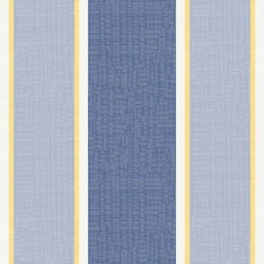 Elegant Stripes (Large) - Blue Nova, Honeybee Yellow and Dove White v1   (TBS180)