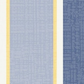 Elegant Stripes (Large) - Blue Nova, Honeybee Yellow and Dove White v1   (TBS180)