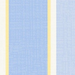Elegant Stripes (Large) - Wildflowers Yellow, Windmill Wings, Summer Blue and Simply White   (TBS180)