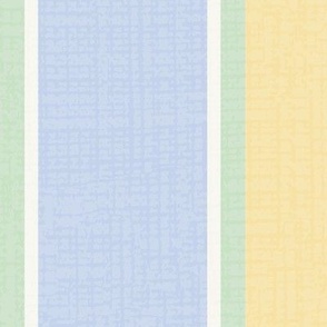 Elegant Stripes (Large) - Hawthorn Yellow, Windmill Wings Blue, Acadia Green and Simply White   (TBS180)