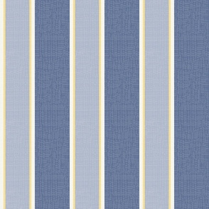 Elegant Stripes (Medium) - Blue Nova, Honeybee Yellow and Dove White v1   (TBS180)