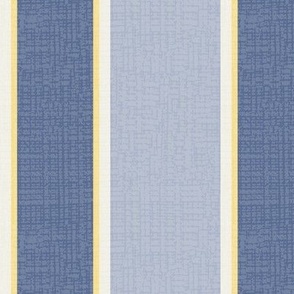 Elegant Stripes (Medium) - Blue Nova, Honeybee Yellow and Dove White v2   (TBS180)