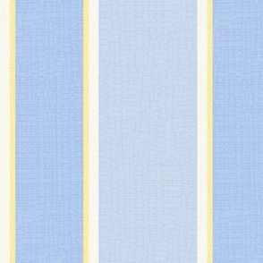 Elegant Stripes (Medium) - Wildflowers Yellow, Windmill Wings, Summer Blue and Simply White   (TBS180)