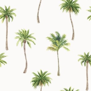 Watercolor Palm Trees