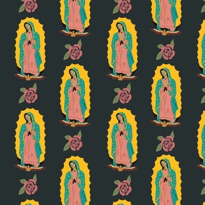 Guadalupe  Pattern Black