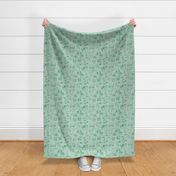 Emerald on Green Cowboy Toile de Jouy 