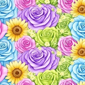 Bright, Vibrant Pastel Flowers