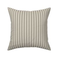 Allix Stripe: Stone Gray Classic Stripe, Neutral Narrow Stripe