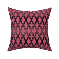 Faux Woven on Dark Pink
