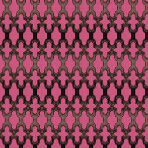 Faux Woven on Dark Pink
