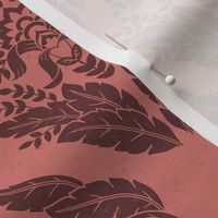 Damask in Rose and Burgundy - Medium Version