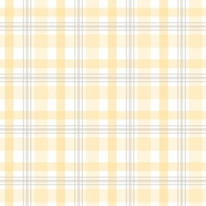 Soft yellow checkered design