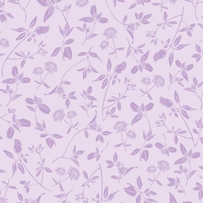 (M) Wild Clover Flowers - Lilac