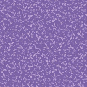 (S) Wild Clover Flowers - Violet Purple
