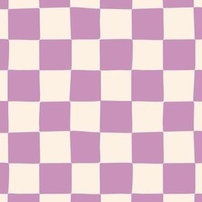 Classic Checkerboard Check in Lilac